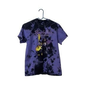 Prince Purple‎ Rain Tie Dye T-Shirt The Revolution Band Tee Concert Tour Sz M